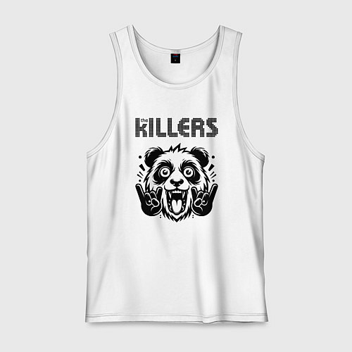 Мужская майка The Killers - rock panda / Белый – фото 1