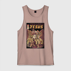 Мужская майка Доисторический Иисус