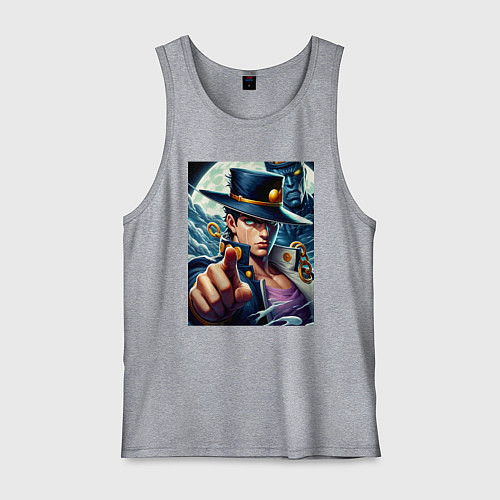 Мужская майка Jojo and his new stand ai art fantasy / Меланж – фото 1