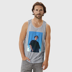 Майка мужская хлопок Сугуру Гэто, цвет: меланж — фото 2