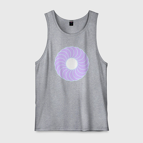 Мужская майка Наслоение окружностей по кругу / Меланж – фото 1