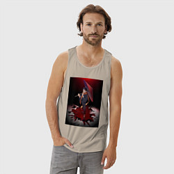 Майка мужская хлопок Re:Zero Субару Нацуки, цвет: миндальный — фото 2