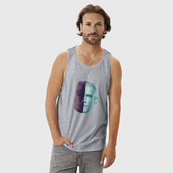 Майка мужская хлопок Алекс Перейра, цвет: меланж — фото 2