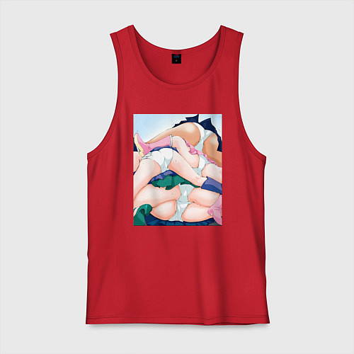 Мужская майка Senpai секси / Красный – фото 1