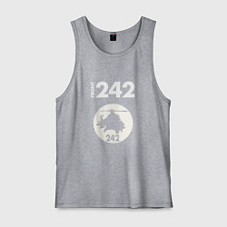 Майка мужская хлопок Front 242 - Copter, цвет: меланж