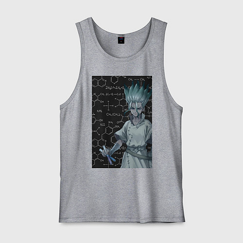 Мужская майка Сэнку Исигами / Меланж – фото 1