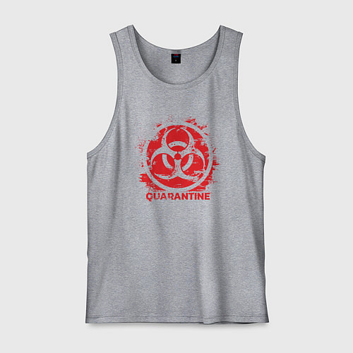 Мужская майка Карантин / Меланж – фото 1