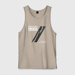 Майка мужская хлопок Depeche Mode - Blasphemous rumours, цвет: миндальный