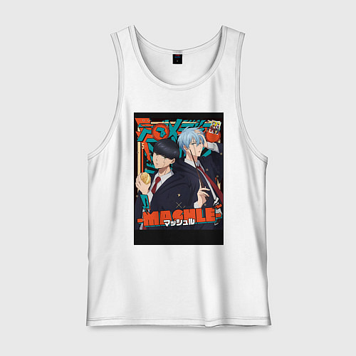 Мужская майка Мэш Бёрндэд / Белый – фото 1