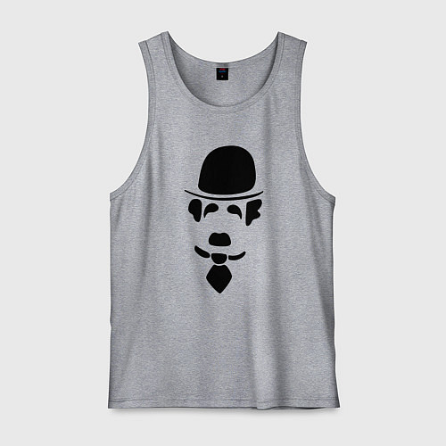 Мужская майка Чаплин лого / Меланж – фото 1