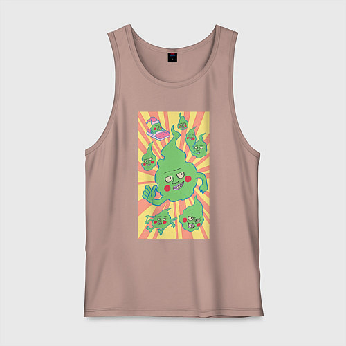 Мужская майка Моб Психо 100 Экубо мем / Пыльно-розовый – фото 1