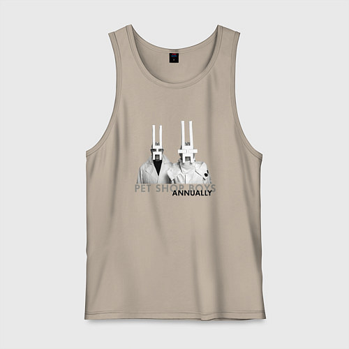 Мужская майка Pet Shop Boys - Annually / Миндальный – фото 1