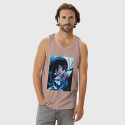 Майка мужская хлопок Ванитас мемуар, цвет: пыльно-розовый — фото 2