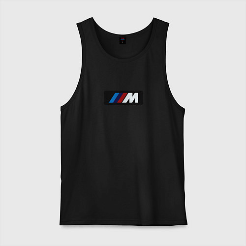 Мужская майка BMW logo sport steel / Черный – фото 1