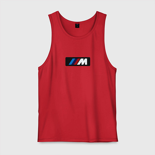 Мужская майка BMW logo sport steel / Красный – фото 1