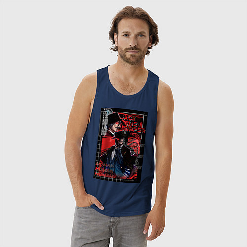 Мужская майка Повесть о конце света Джек-потрошитель / Тёмно-синий – фото 3