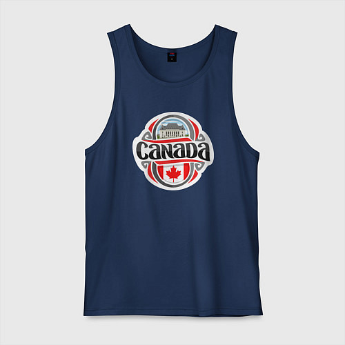 Мужская майка Canada country / Тёмно-синий – фото 1