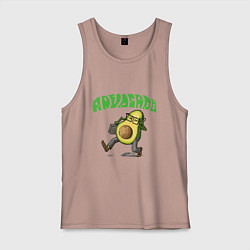 Майка мужская хлопок Advocado - авокадо адвокат, цвет: пыльно-розовый