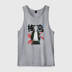 Майка мужская хлопок Ветролом - Хадзиме Умемия, цвет: меланж