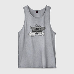 Мужская майка Крылатый трамвай