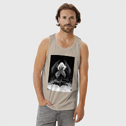 Майка мужская хлопок О моём перерождении в слизь Римуру Темпест с крыль, цвет: миндальный — фото 2