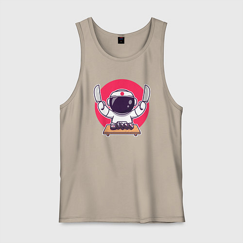 Мужская майка Космонавт сушист / Миндальный – фото 1