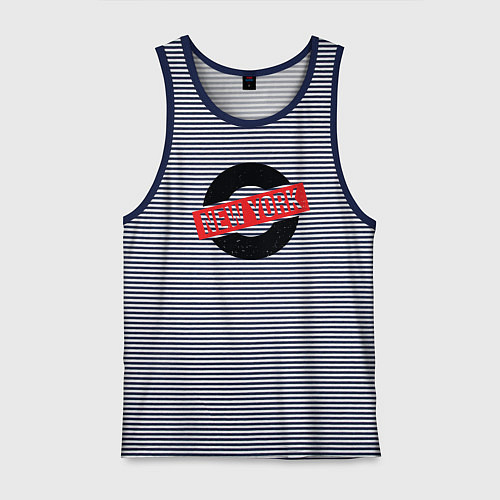 Мужская майка USA NY / Синяя тельняшка – фото 1