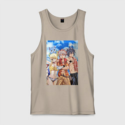 Мужская майка Хвост Феи Нацу Драгнил Грей Фуллбастер