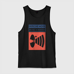 Майка мужская хлопок Depeche Mode - Music for the masses merch, цвет: черный