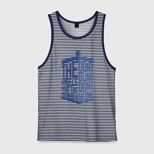 Мужская майка Angels phonebox / Синяя тельняшка – фото 1