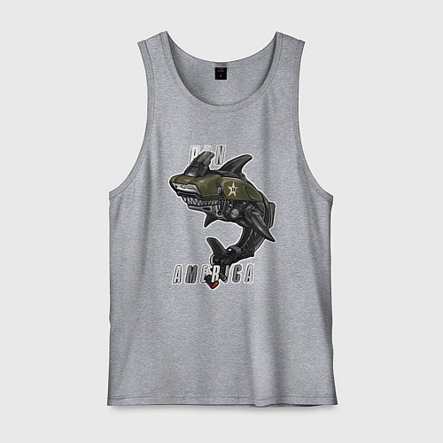 Мужская майка Мото животное / Меланж – фото 1