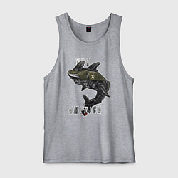 Майка мужская хлопок Мото животное, цвет: меланж