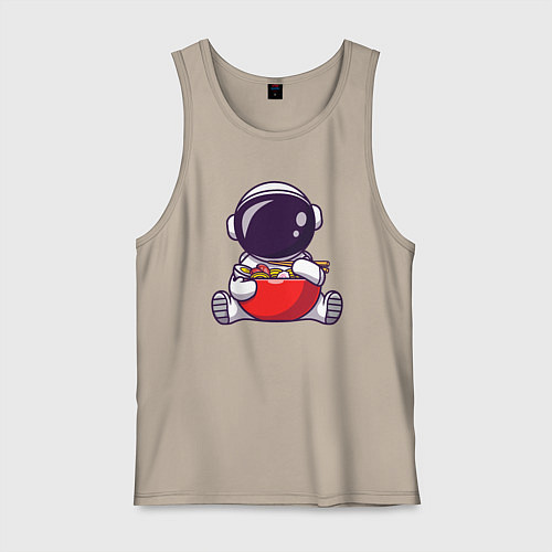 Мужская майка Космический рамен / Миндальный – фото 1