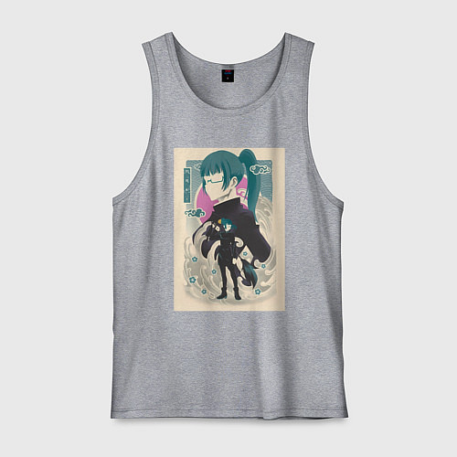 Мужская майка Магическая битва Маки Дзэнин маг / Меланж – фото 1