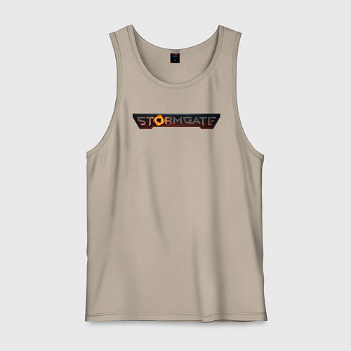 Мужская майка Stormgate logo / Миндальный – фото 1