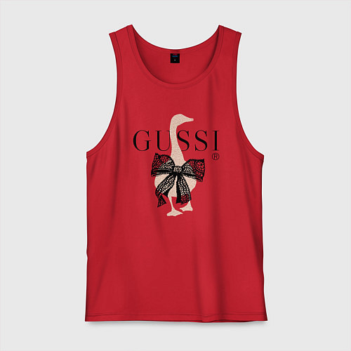 Мужская майка Гусси - бант / Красный – фото 1