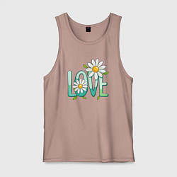 Мужская майка Любовь и ромашки