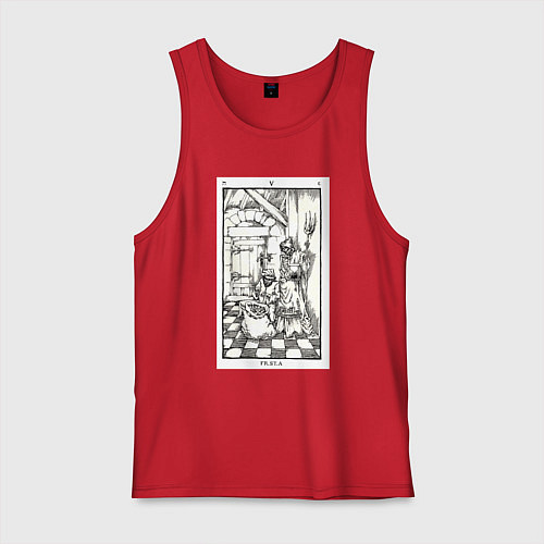 Мужская майка Девятые врата In vain Люцифер LCF / Красный – фото 1