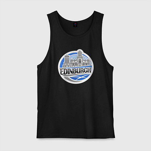 Мужская майка Шотландия Эдинбург / Черный – фото 1