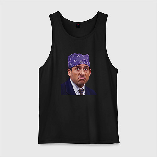 Мужская майка Prison mike Michael Scott офис / Черный – фото 1