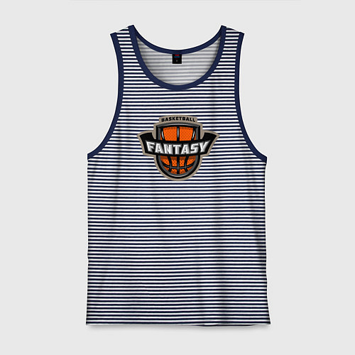Мужская майка Basketball fantasy / Синяя тельняшка – фото 1