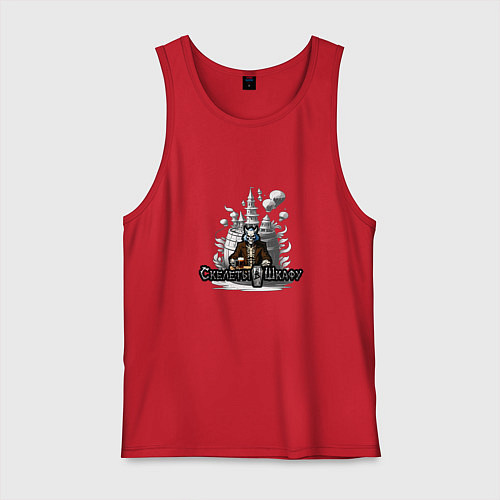 Мужская майка Арт оборотень / Красный – фото 1