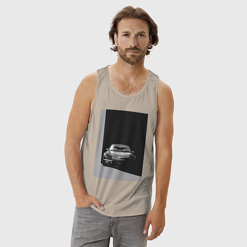 Мужская майка Porsche 911 легендарный автомобиль / Миндальный – фото 3