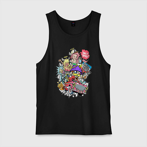 Мужская майка Делай всё по-своему / Черный – фото 1