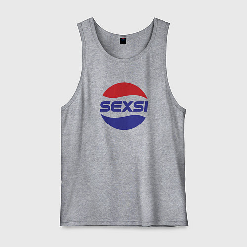 Мужская майка Sexsi - секси / Меланж – фото 1