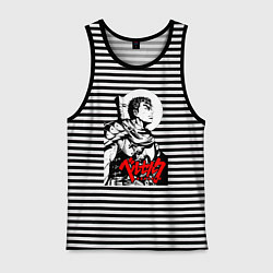 Майка мужская хлопок Berserker - Gats, цвет: черная тельняшка