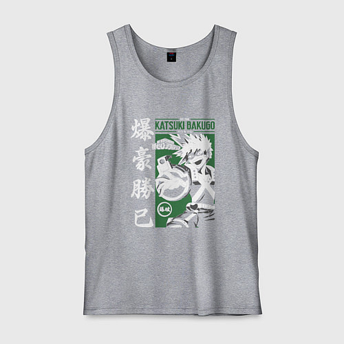 Мужская майка Моя геройская академия My Hero Academia Кацуки Бак / Меланж – фото 1