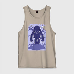 Мужская майка Медведь и тень в горах