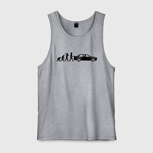 Мужская майка БМВ эволюция / Меланж – фото 1