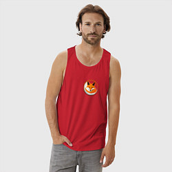 Майка мужская хлопок Дикая лисица, цвет: красный — фото 2